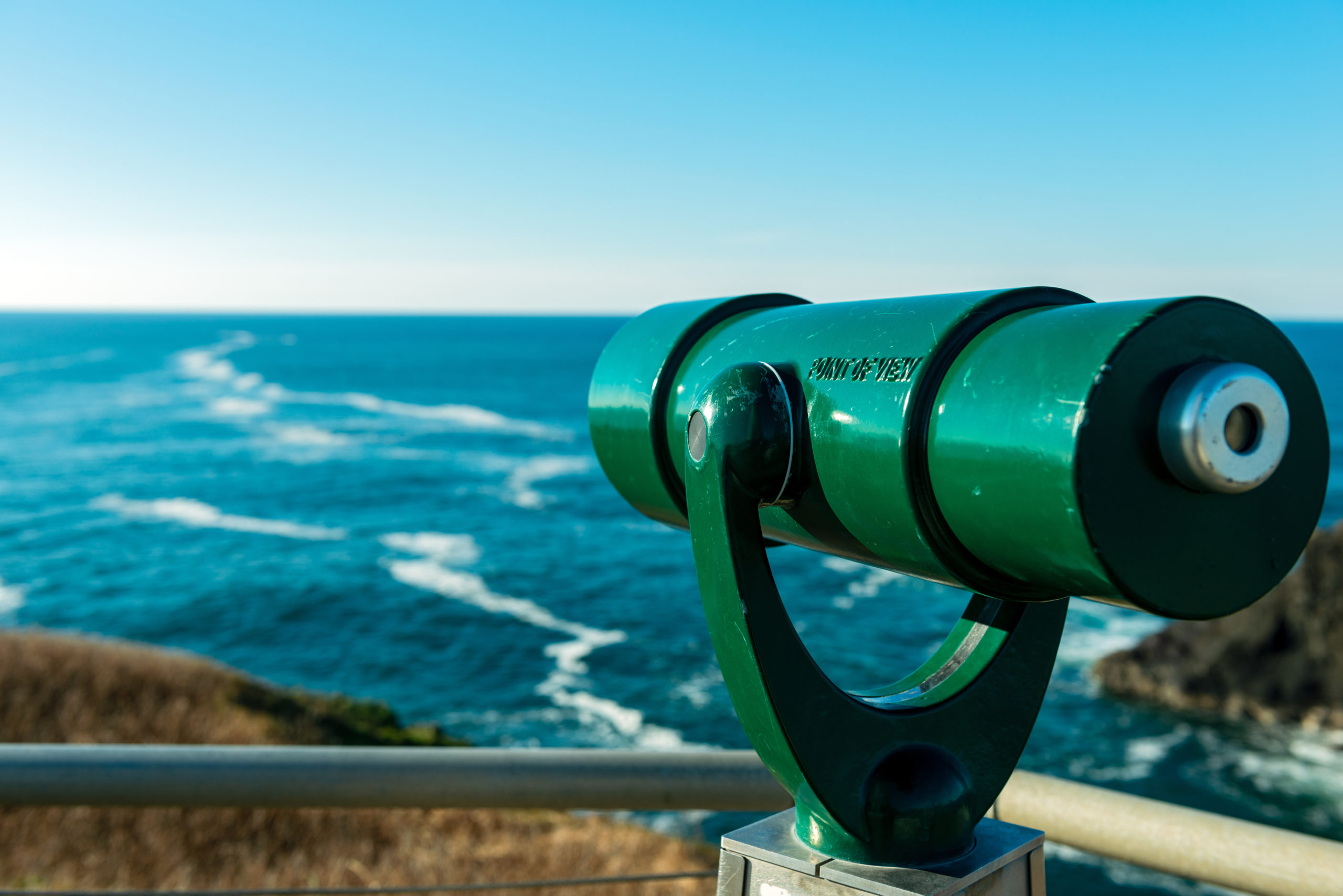 Point of View Telescope Pointed Out to Sea