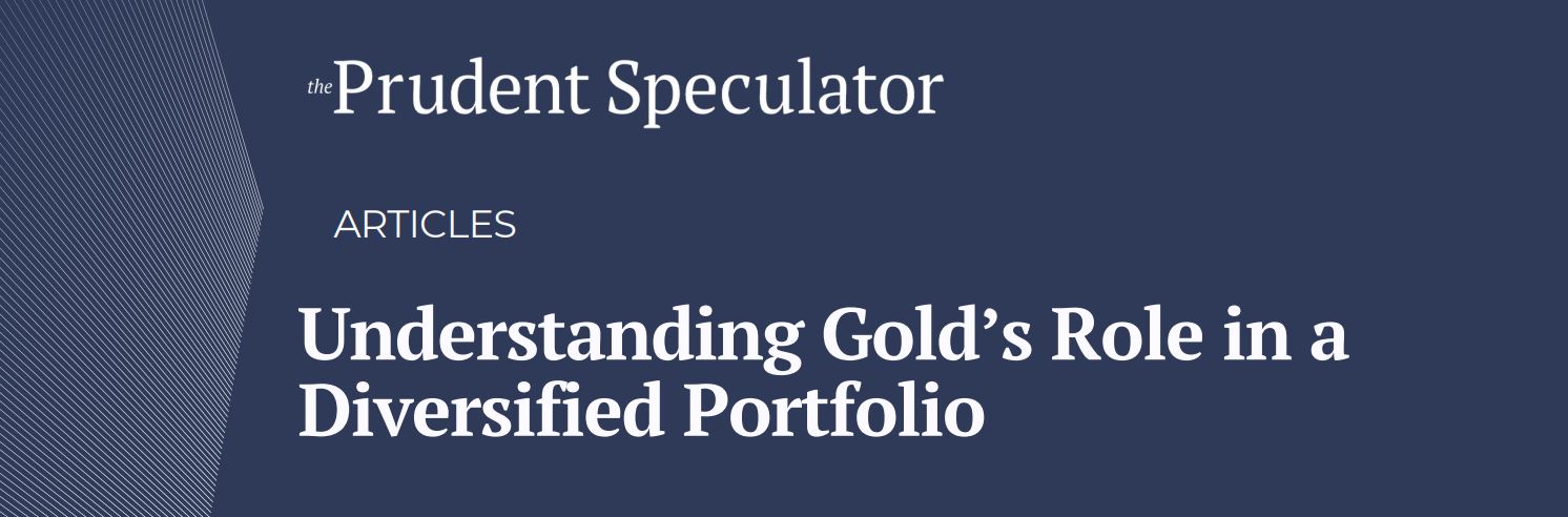 Golds role in a diversified portfolio