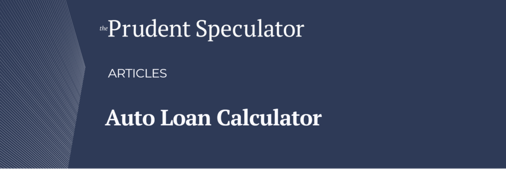 auto loan calculator hero image