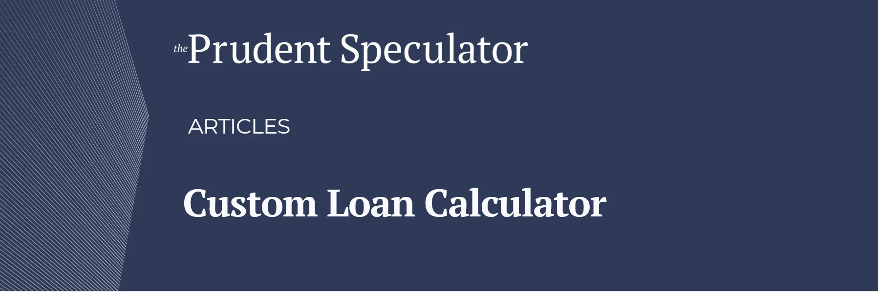 custom loan calculator