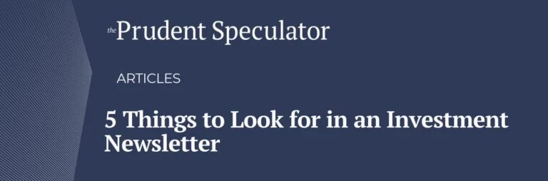 Investment Newsletter