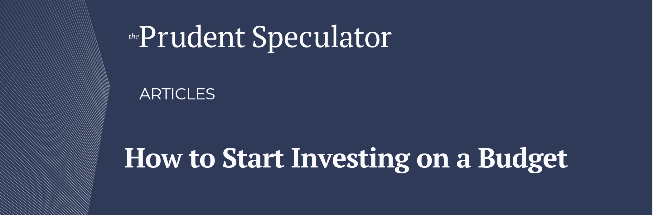 How to Invest on a Budget hero