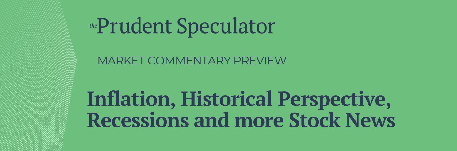 Market Commentary - The Prudent Speculator Market Commentary