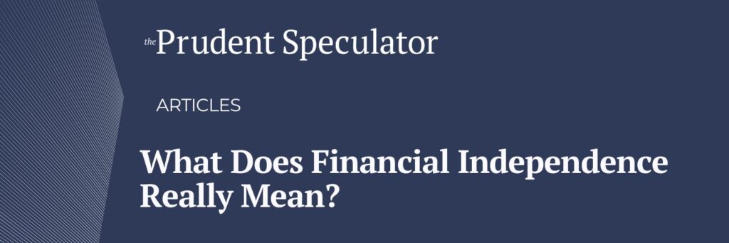 Financial Independence