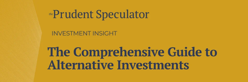 The Comprehensive Guide to Alternative Investments hero