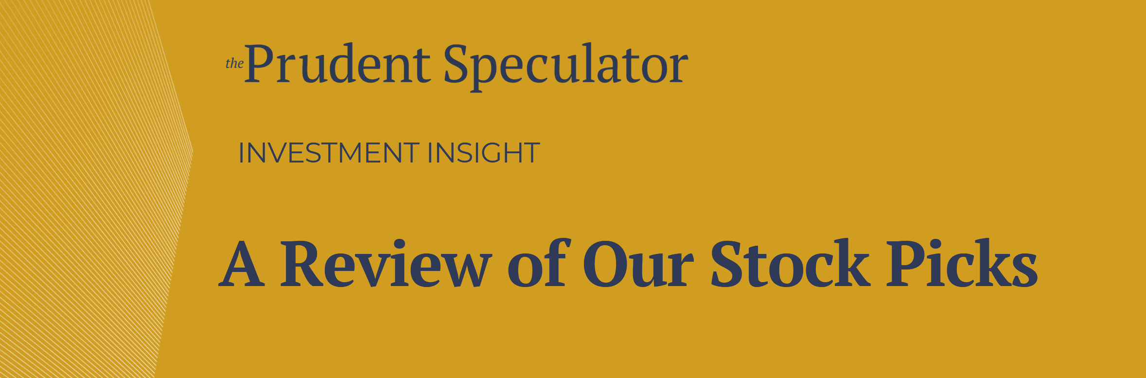 A Review of Our Stock Picks - Hero